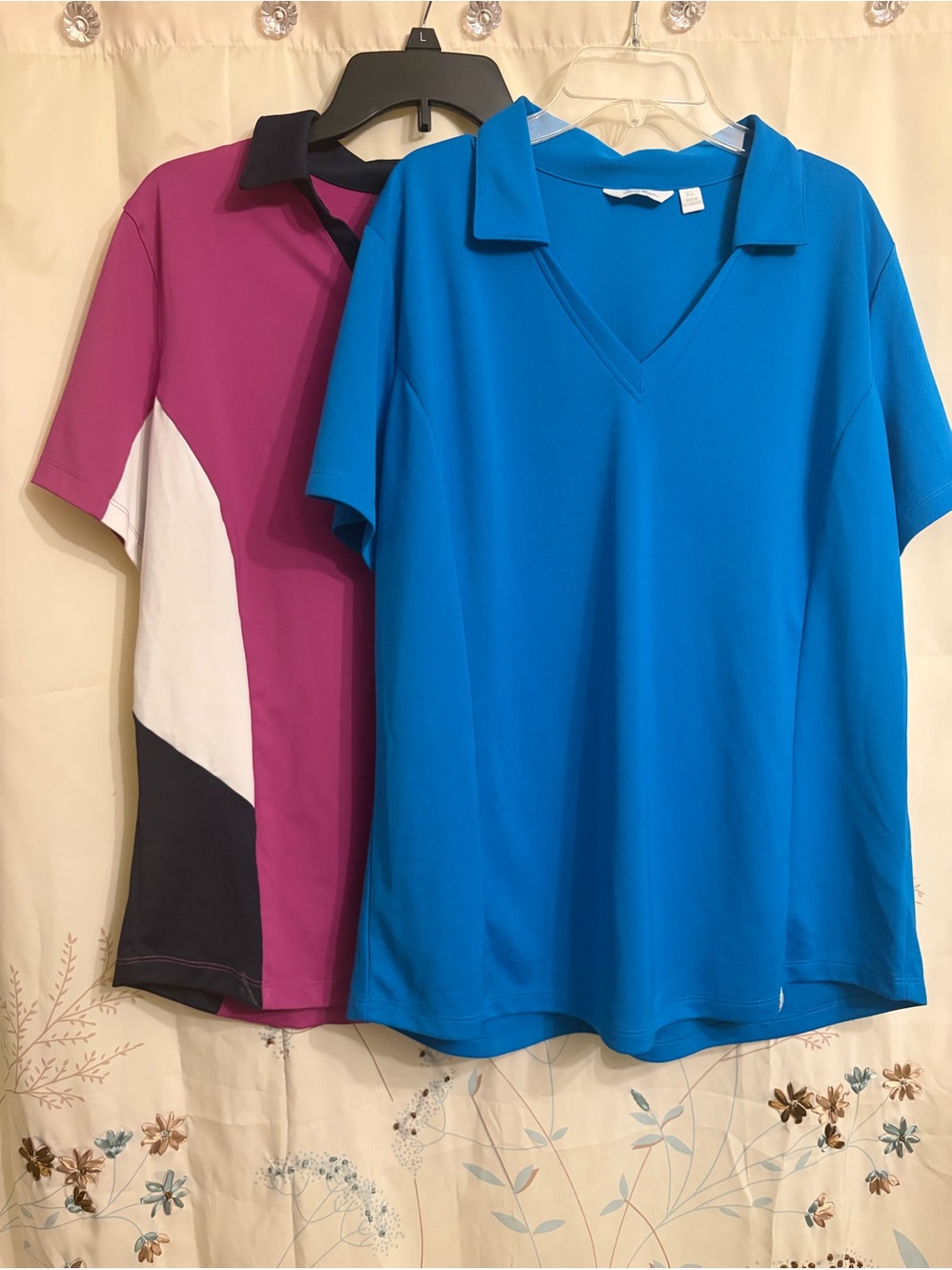 Lot of 2 - Lady Hagen women's Size XL athletic golf polo shirts